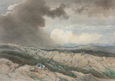 منظر طبيعي مع الرعاة بواسطة Jules Joseph Augustin Laurens