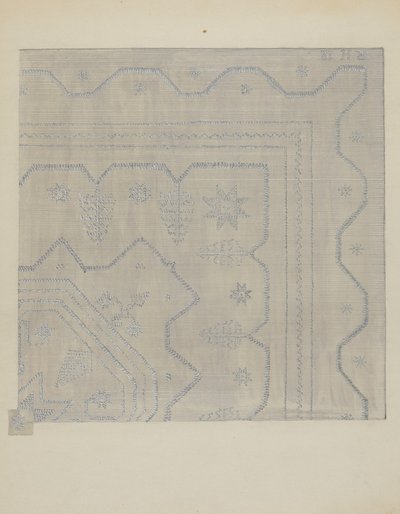 غطاء الشمعدان المنسوج ، ج. 1936. بواسطة جول ليفيفر
