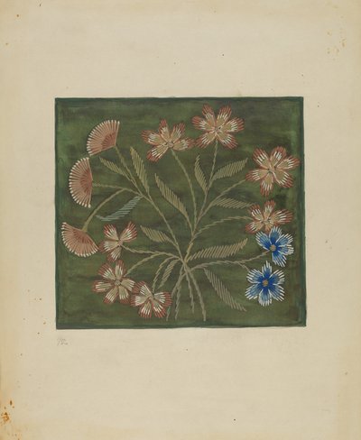 غطاء مطرزة ، ج. 1936. بواسطة جول ليفيفر