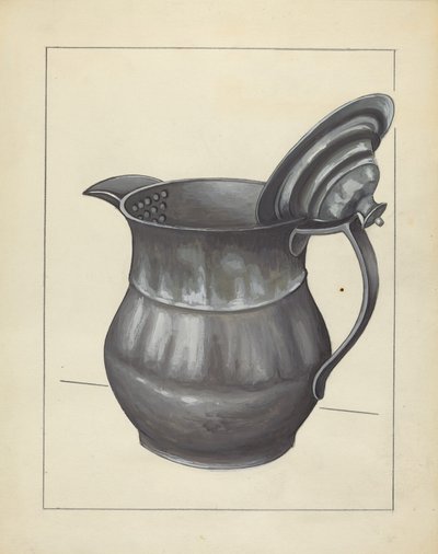 إبريق الشاي الفضي ، ج. 1936. بواسطة جول ليفيفر