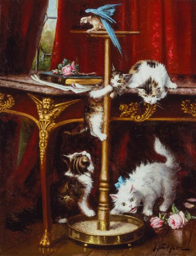 اشتعلت في الفعل (زيت على قماش) بواسطة جول ليروي