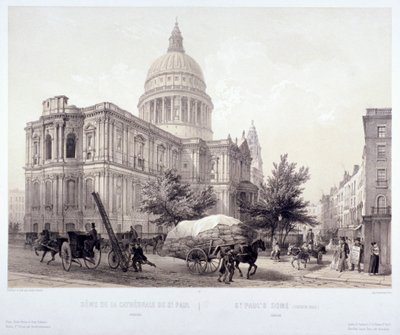 كاتدرائية القديس بولس ، لندن ، c1855 بواسطة جول لويس ارنوت