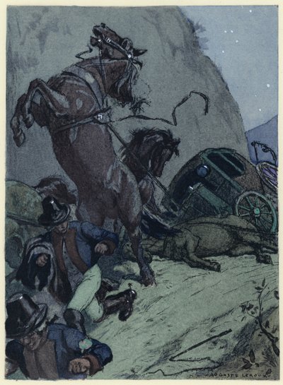رسم توضيحي لمذكرات كازانوفا (طباعة حجرية ملونة) بواسطة جول ماري أوغست ليرو