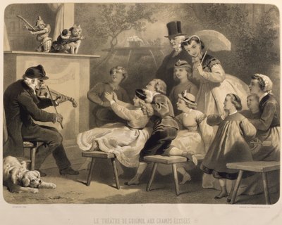 مسرح جينيول ، الشانزليزيه ، منقوش من قبل كلود ريجنير (fl.1840-66) Bettanier and Morion بواسطة جول ماري ديزاندري