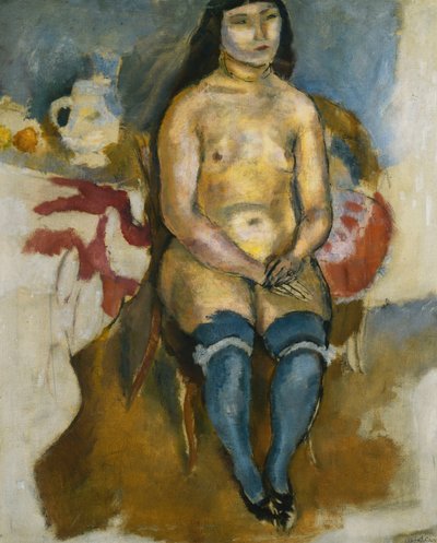 الآسيوية في جوارب زرقاء. آسيوية ذات قيعان زرقاء ، 1922 بواسطة جول باسين