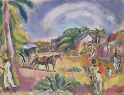 منظر طبيعي بأشكال وحافلات ، 1915 بواسطة جول باسين