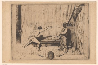 اثنين من المبارزين في العمل بواسطة Jules de Goncourt