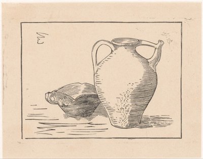 لا تزال الحياة مع إبريق ومنفضة سجائر بواسطة جولي دي جراج