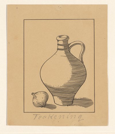 لا تزال الحياة مع إبريق والثوم بواسطة جولي دي جراج