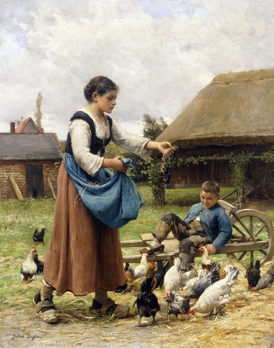 في Farmyard ، بواسطة جوليان دوبري