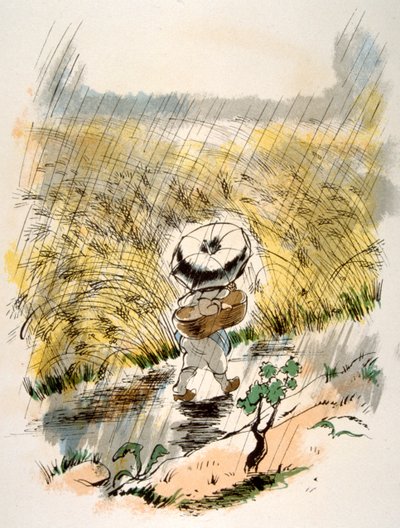 رسم نبيذ فكاهي عام 1946 ، رسم توضيحي لجوليان بافيل بواسطة جوليان بافيل