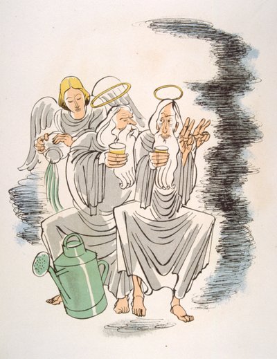 رسم نبيذ فكاهي عام 1946 ، رسم توضيحي لجوليان بافيل بواسطة جوليان بافيل