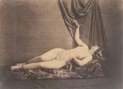 [مستلق أنثى عارية] ، كاليفورنيا. 1853. بواسطة Julien Vallou de Villeneuve