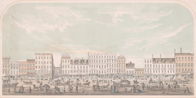 برودواي ، نيويورك من كانال إلى جراند ستريت ، ويست سايد ، 1856. بواسطة يوليوس بين