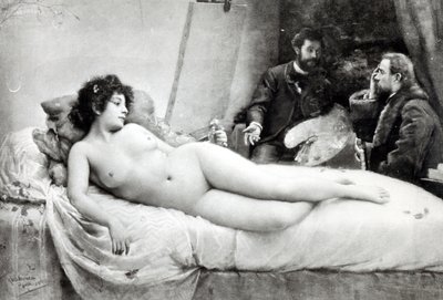 إميل زولا (1840-1902) في استوديو الفنان ، 1891 بواسطة Julius C. Rolshoven