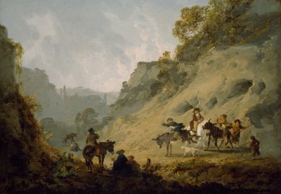 الغجر مع سباق الحمار 1792. بواسطة يوليوس قيصر إبيتسون