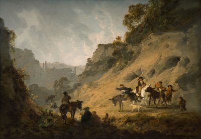 الغجر مع سباق الحمار ، 1792 بواسطة يوليوس قيصر إبيتسون