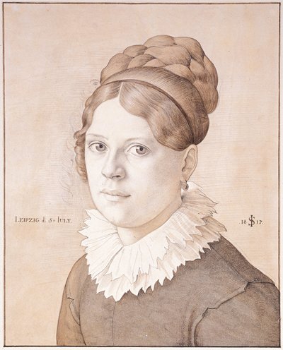 صورة شخصية لهنرييت شنور فون كارولسفيلد، 1817 بواسطة يوليوس شنور فون كارولزفيلد