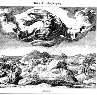 اليوم الثالث من الخلق من ديبل بيبل في 1852-1860 بواسطة يوليوس شنور فون كارولزفيلد