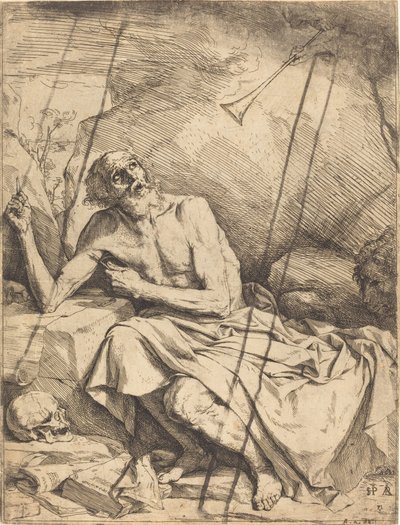 القديس جيروم يسمع بوق الدينونة الأخيرة بواسطة Jusepe de Ribera