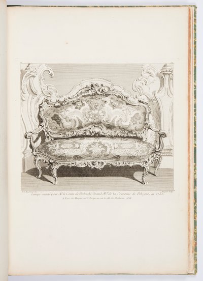 تم إعدام صوفا للسيد كونت بيلينسكي جراند مال من تاج بولندا ، في عام 1735. تم إعدام صوفا لكونت بيلينسكي عام 1735 ، اللوحة الرابعة بواسطة جوست أوريل ميسونير