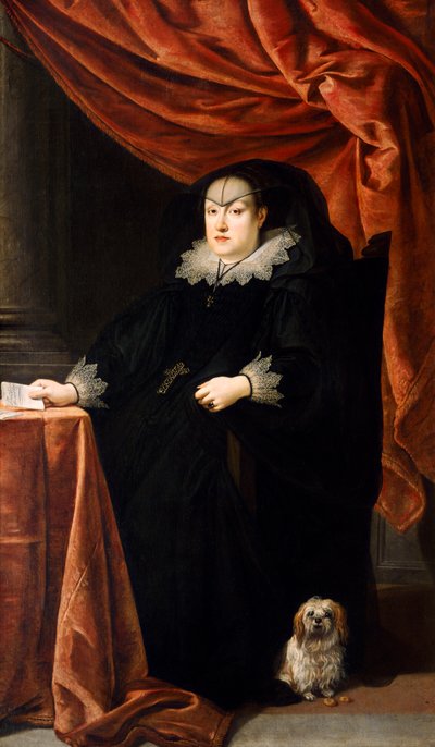 "ماريا مادالينا من النمسا ، دوقة توسكانا الكبرى" ، ج 1621 بواسطة جوستوس سوسترمانز
