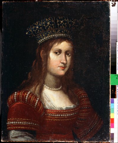 صورة لأرشيدوقة النمسا ماري مادلين (1589-1631) ، دوقة توسكانا الكبرى (صورة أرشيدوقة النمسا ماريا ماجدالينا). لوحة لجوستوس سوترمانز (1597-1681). زيت على قماش ، ٦٦ × ٥٠ سم. المدرسة الفلمنكية في القرنين السادس عشر والثامن عشر بواسطة جوستوس سوسترمانز
