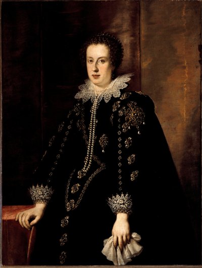 صورة كلود دي ميديسي (كلوديا دي ميديشي) (1604-1648) زوجة دوق أوربين فيديريكو ديلا روفر ثم الأرشيدوق ليوبولد الخامس من النمسا لوحة تيرول لجوستوس سوسترمانز (1597-1681) فلورنسا في القرن السابع عشر ، قصر بيتي بواسطة جوستوس سوسترمانز