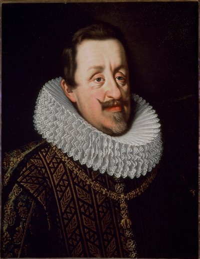 Portrait of Emperor Ferdinand II of the Holy Empire (1579-1637), German Roman Emperor” - Portrait of Ferdinand II, Holy Roman Emperor, King of Hungary (1578-1637) (House of Habsburg) painting by Justus Sustermans (1597-1681) Florence, Pitti Palace بواسطة جوستوس سوسترمانز