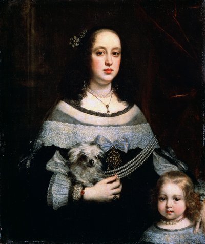 صورة لسيدة وفتاة صغيرة ، c1660 بواسطة جوستوس سوسترمانز