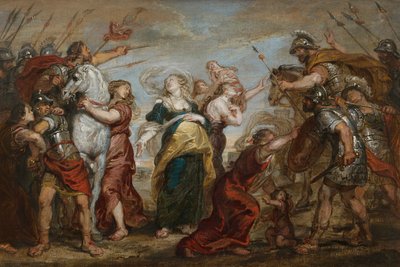 المصالحة بين الرومان والسابين ، ج. 1655-1656. بواسطة جوستوس فان إجمونت