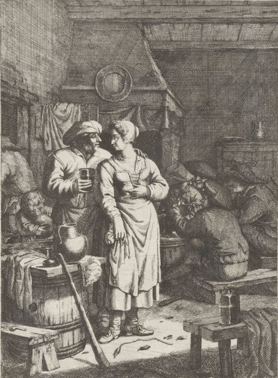 مشهد الحانة بواسطة Justus van den Nijpoort