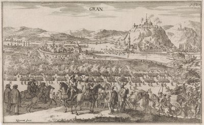 Slag bij Párkány في عام 1683 Gran (العنوان على الكائن) بواسطة Justus van den Nijpoort