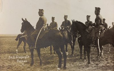 ألبوم "Jack Bosio - War Campaign 1917-1920": مهمة عسكرية في بولندا (وارسو - بوزن) مارس - أبريل 1919 ، بطارية حصان في بوزن (بوزنان) ، 03-04 / 1919 (صورة بالأبيض والأسود) بواسطة K. Greger