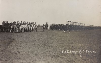 ألبوم "Jack Bosio - War Campaign 1917-1920": مهمة عسكرية في بولندا (وارسو - بوزن) مارس - أبريل 1919 ، بطارية حصان في بوزنان (بوزنان) ، 03-04 / 1919 (صورة بالأبيض والأسود) بواسطة K. Greger