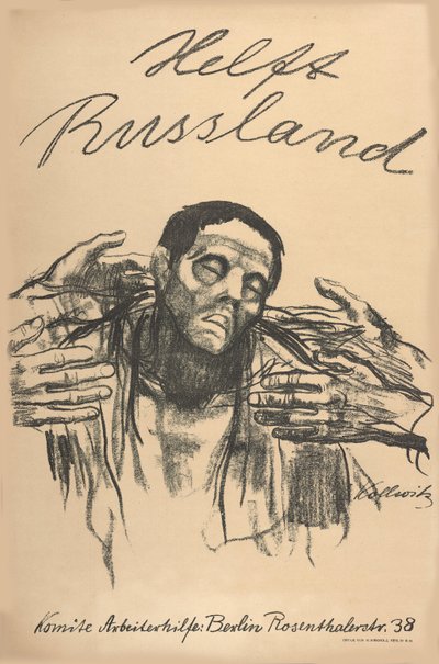 ساعدوا روسيا ، 1921. بواسطة كاتي كولويتز
