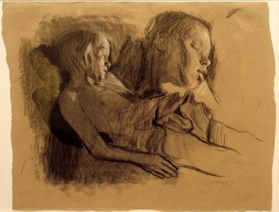 K.Kollwitz ، طفل نائم ورأس طفل بواسطة كاتي كولويتز