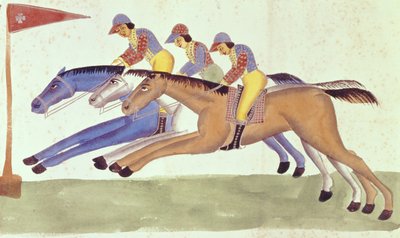 سباق الخيل في البنغال ، c.1830 بواسطة مدرسة كاليغات