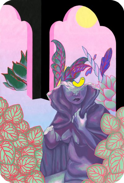 Garden Witch، 2019 (أكريليك على قطن) بواسطة جاء tsz