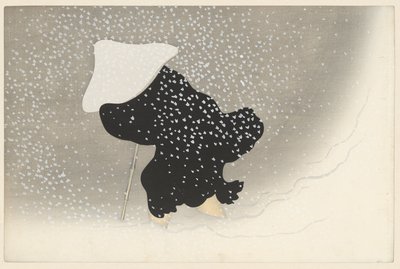 دوامة الثلج ، 1909 (طبعة خشبية) بواسطة Kamisaka Sekka