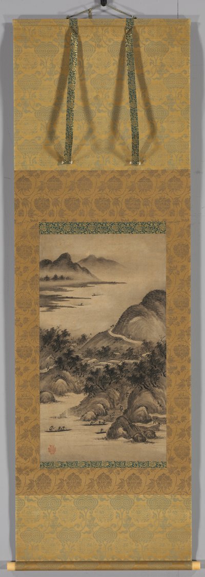 المناظر الطبيعية الموسمية: الصيف ، منتصف إلى أواخر 1500s. بواسطة كانو هيديوري