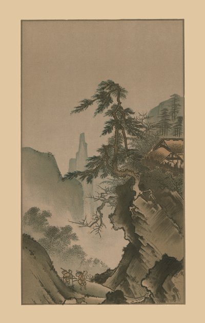 المناظر الطبيعية الصينية ، القرن السادس عشر ، 1886 بواسطة كانو ماسانوبو