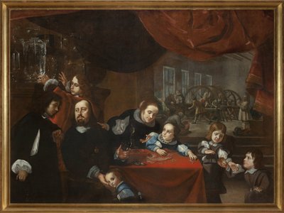 ديونيزيو ميسيروني (1607-1661) وعائلته بواسطة كاريل اكريتا