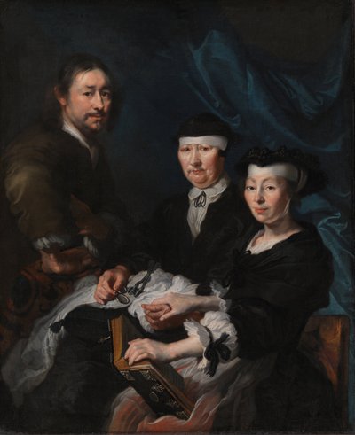 الفنان مع عائلته بواسطة Karel van Mander III