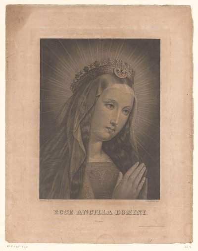 ماريا في كوخ مكشوف مجال ecce ancilla (عنوان الكائن) بواسطة كارل بارث