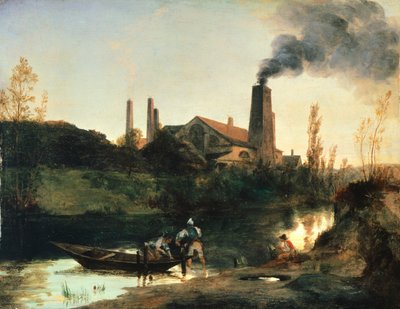طاحونة إبرسوالد ، حوالي عام 1830 ، بواسطة تشارلز بلشين (1798-1840) ، زيت ، 25 × 33 سم بواسطة كارل بلشين