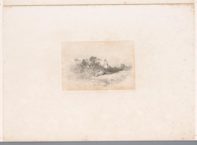 اثنان من مالك الحزين على حافة الماء المناظر الطبيعية مع الحيوانات (عنوان السلسلة) بواسطة كارل بودمر