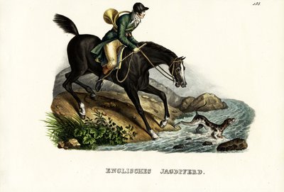 صياد الخيل الإنجليزية ، 1824 بواسطة كارل جوزيف برودمان