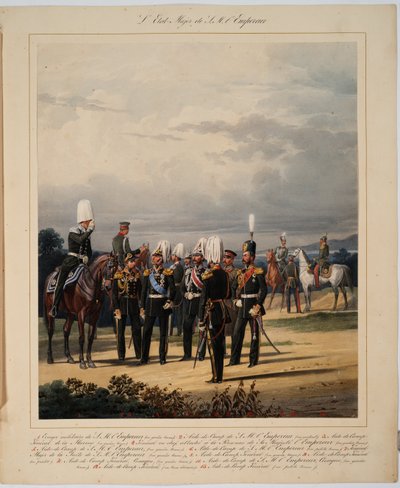 هيئة الأركان الروسية ، 1867 بواسطة كارل كارلوفيتش بيراتسكي