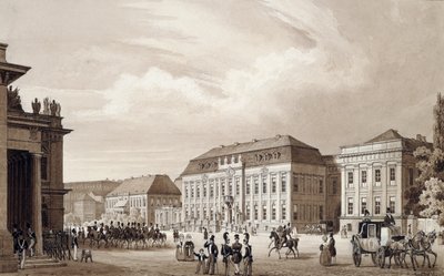 أونتر دين ليندن ، برلين ، حوالي عام 1840 (ألوان مائية) بواسطة كارل لويلو دي مارس